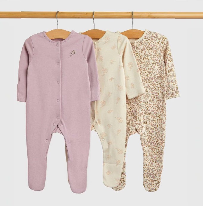Mothercare 3 Pack Sleepsuit
